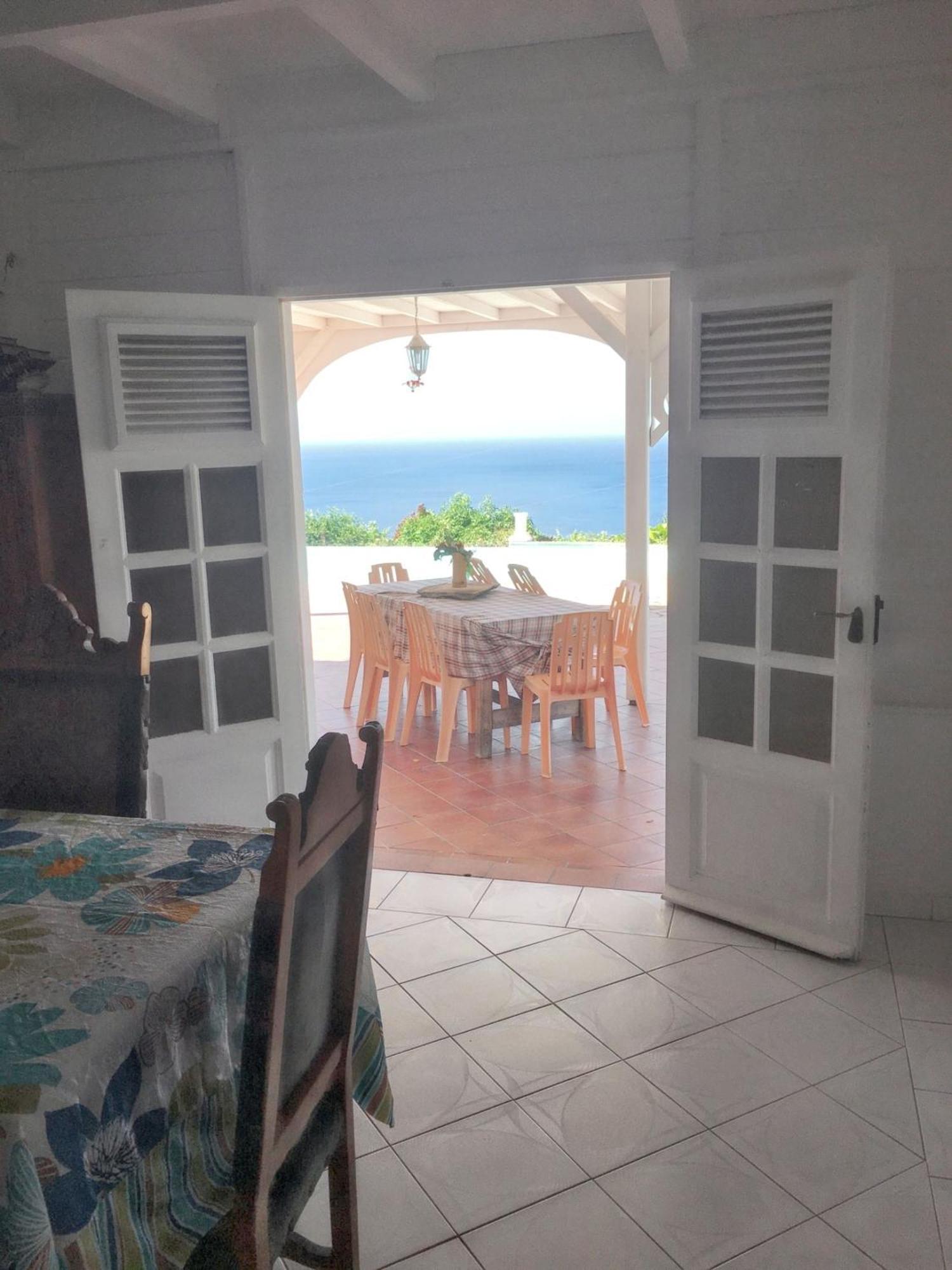 Villa Enchantee Avec Vue Sur Mer Et Piscine Au Carbet 르 카르베 외부 사진