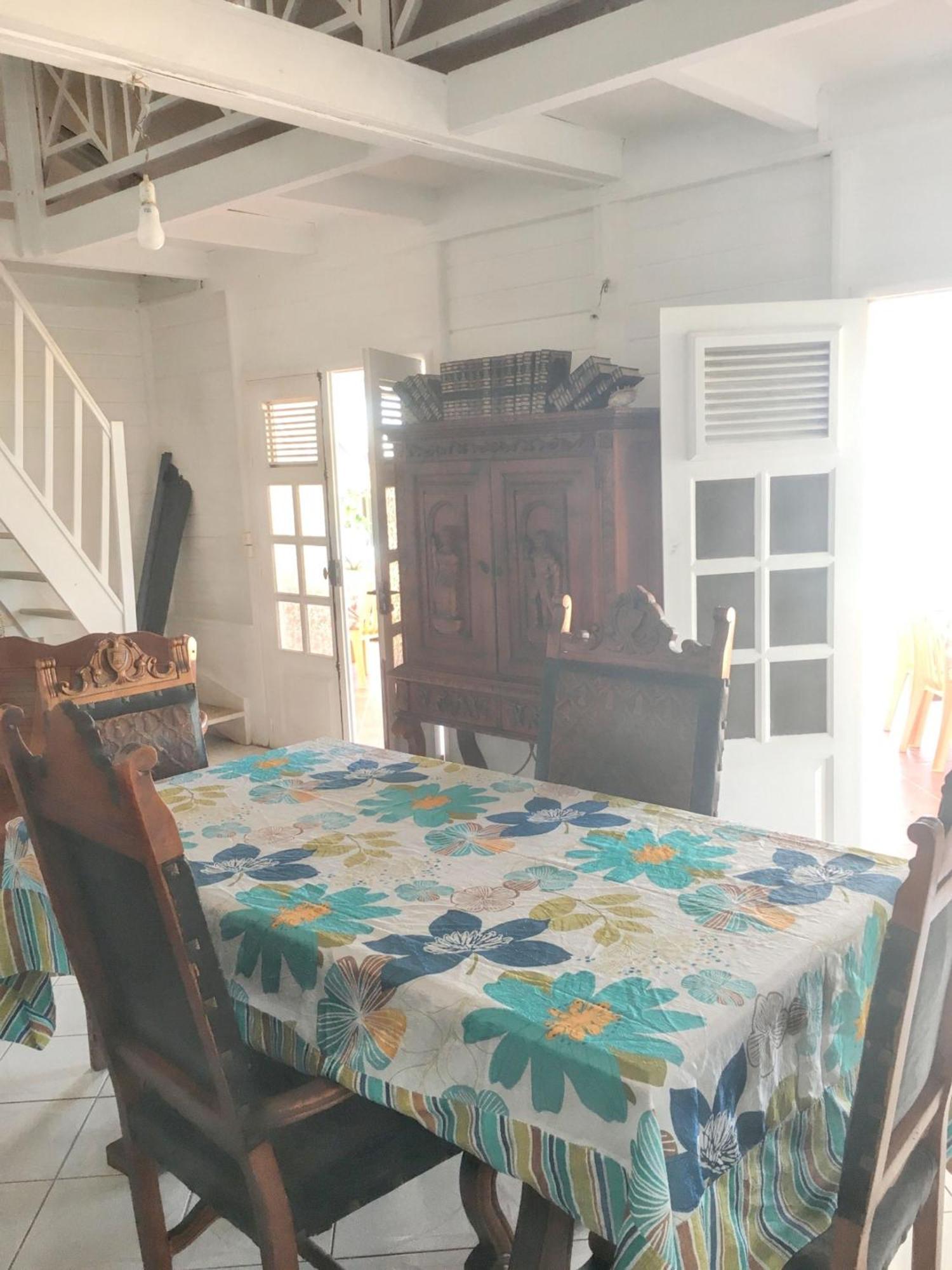 Villa Enchantee Avec Vue Sur Mer Et Piscine Au Carbet 르 카르베 외부 사진